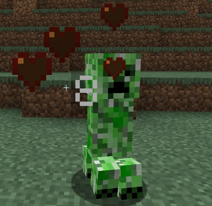 Screenshot: Damage numbers on players and mobs