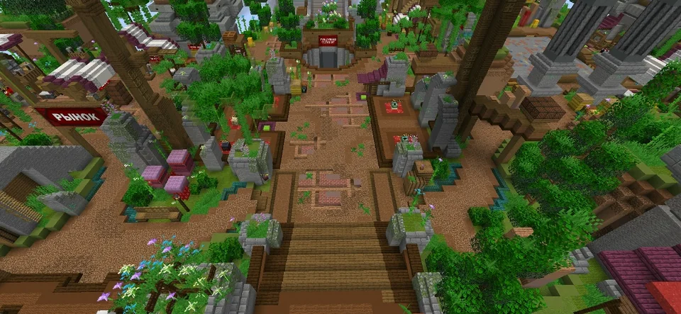 Screenshot: A new spawn and new world generation