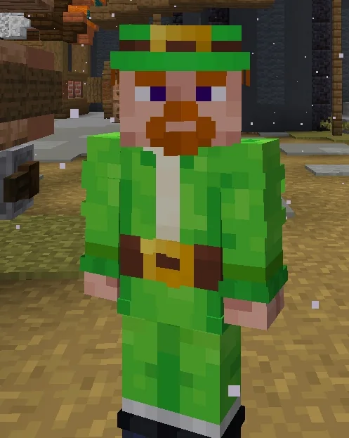 Screenshot: Players with the default Steve or Alex skin get our own skin