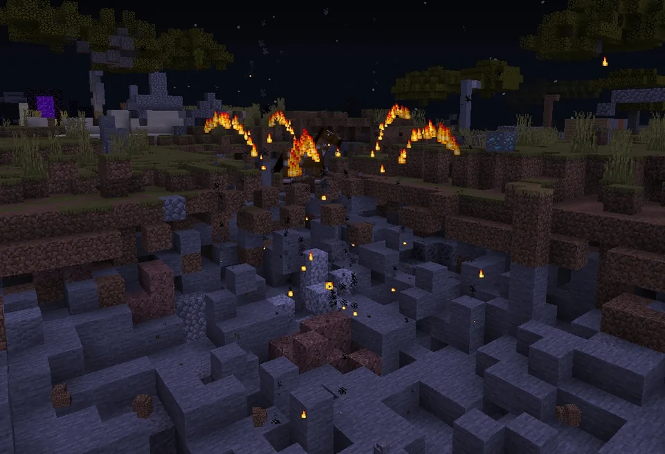 Screenshot: BLACK and WHITE TNT now set things on fire
