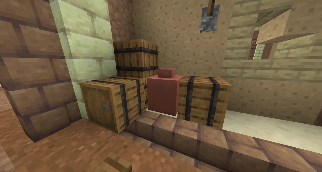 Vases and barrels in the Ender world dungeon