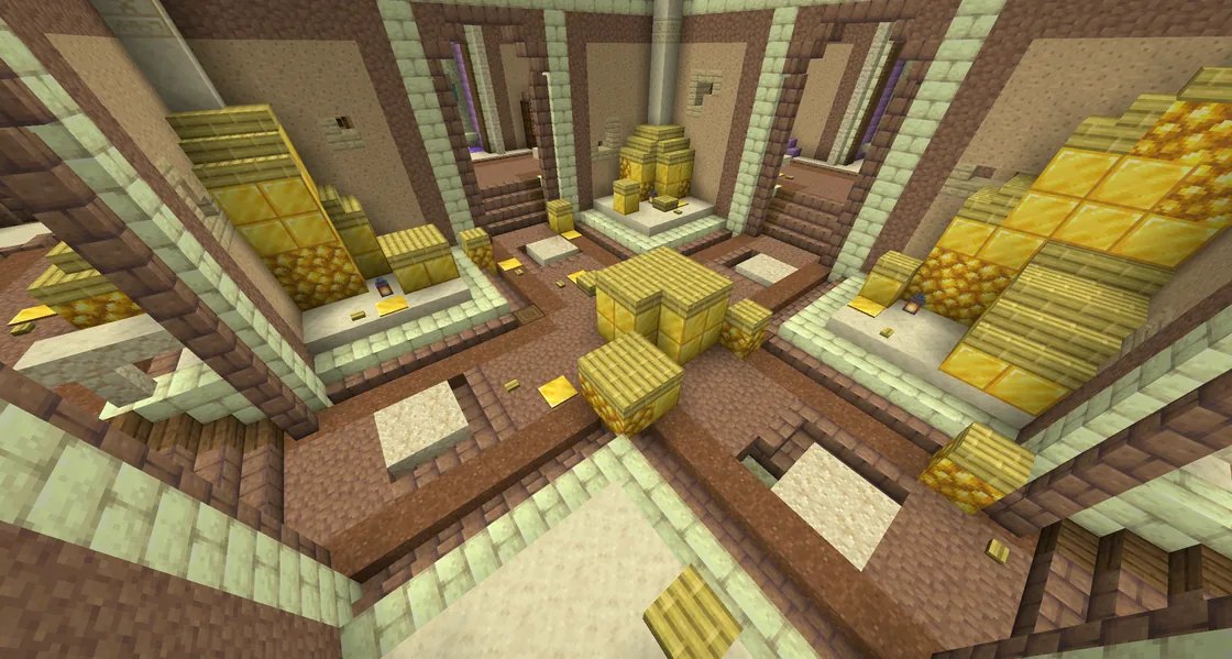 The dungeon’s main vault: gold and suspicious sand